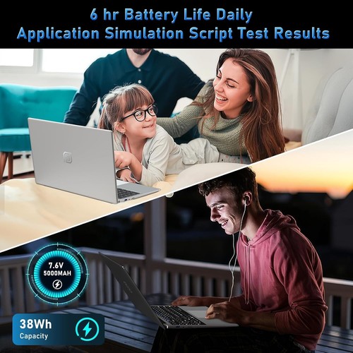 Sleek 15.6'' Laptop with Intel Celeron N4000, 8GB RAM, Quick 256GB SSD Storage - Picture 9 of 10