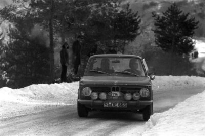 Julius Korner Falk Muller BMW 1600 TI 1968 Rally Car Motor Racing Old Photo