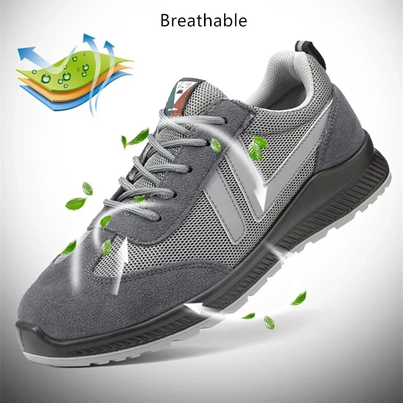 Mens Safety Work Shoes Steel Toe Outdoor Hiking Footwear 6KV Insulation Sneakers