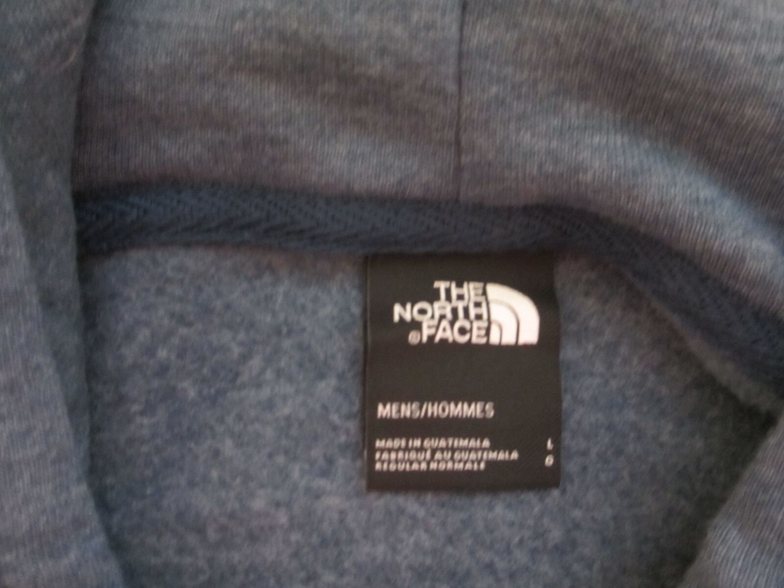 The North Face Mens Blue Pullover Hoodie With "Never Stop Exploring" Graphic Lar image 6