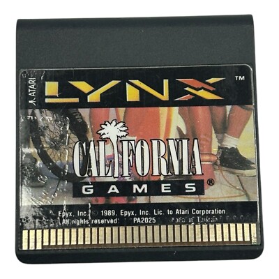 California Games (Atari Lynx, 1989) Authentic Cartridge Only Tested