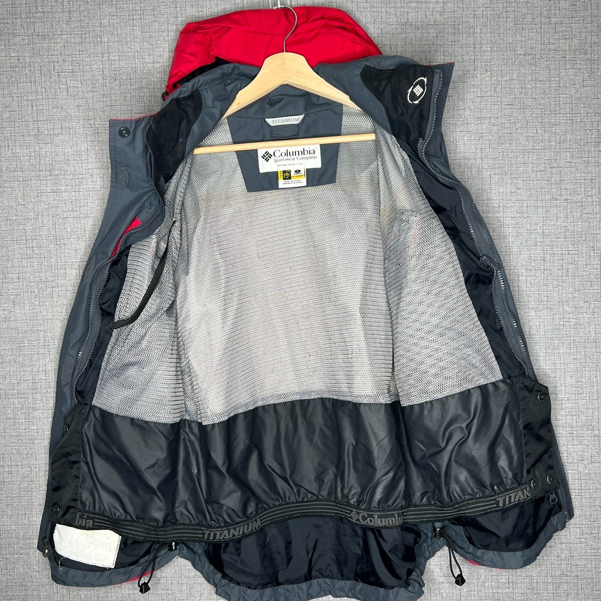 Columbia Titanium Omni Tech Hooded Full Zip Ski Jacket Women's S