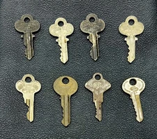 Lot of 8 Vintage Corbin Keys, New Britain, Connecticut, USA