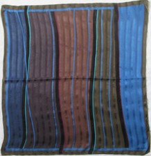 -Toller Schal FISBA STOFFELS Seide sehr guter Zustand Vintage 78 x 78 cm