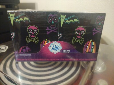 2011 Sealed 2 Boxes Puffs Tissues Halloween Decor SEALED