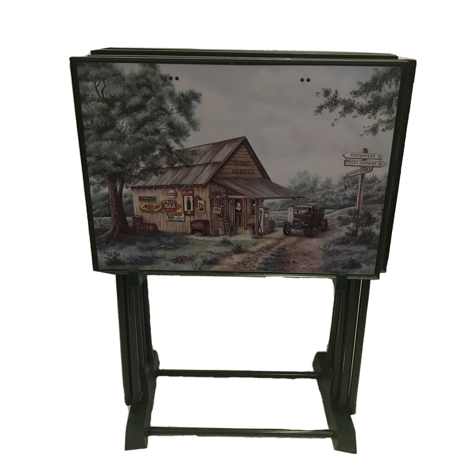 Vintage CocaCola TV Trays & Stand Mike’s Garage eBay