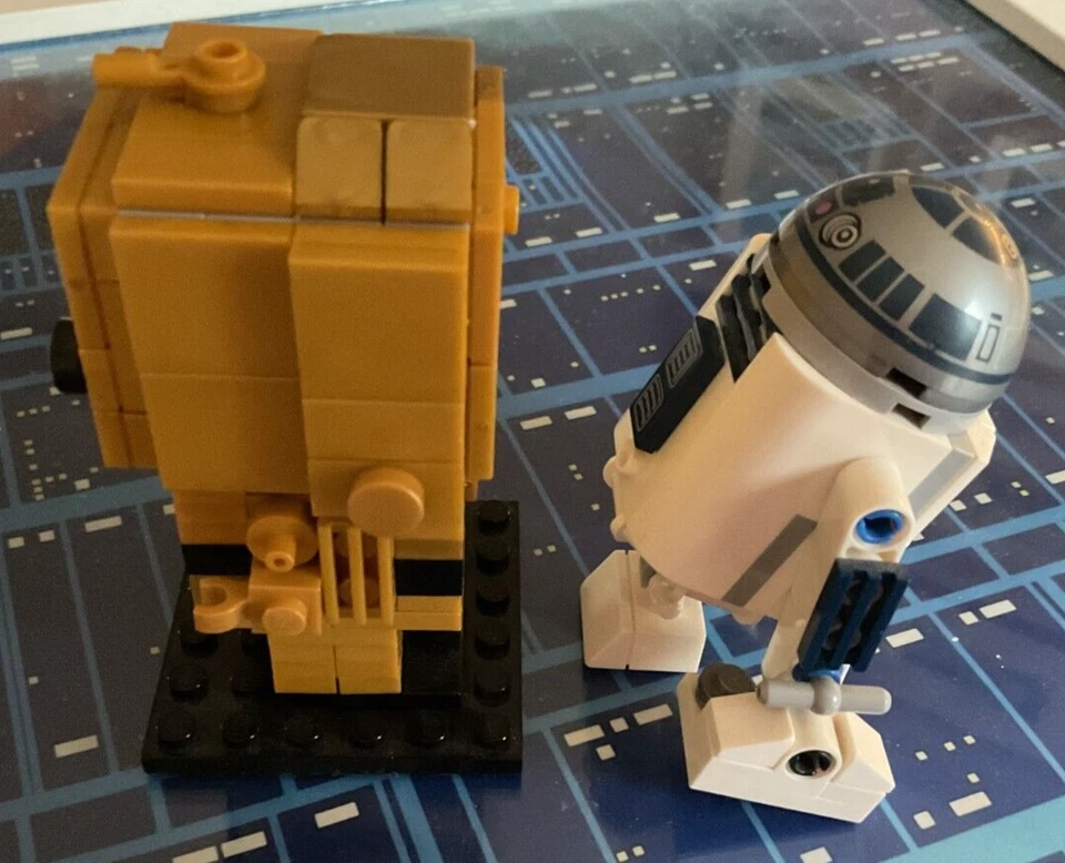 RAR Lego Star Wars C-3PO Brickheadz MOC mit R2-D2 (Set 30611) - Bild 4 von 4