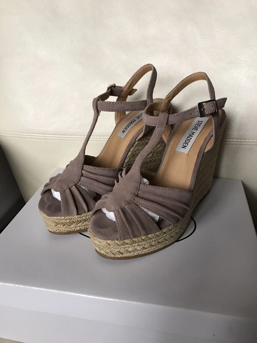 Steve madden suede best sale wedges