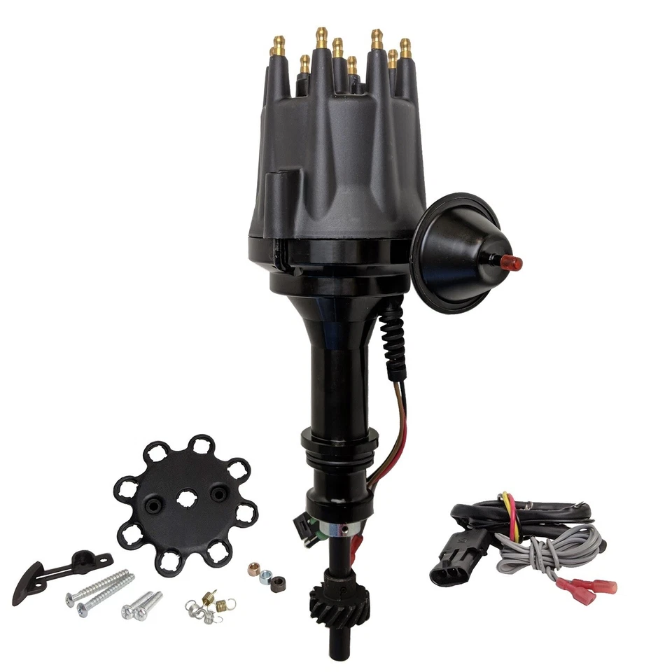 Proflow Distributor Billet Black Ready-to-Run Vac For Ford 302 351 Cleveland V8