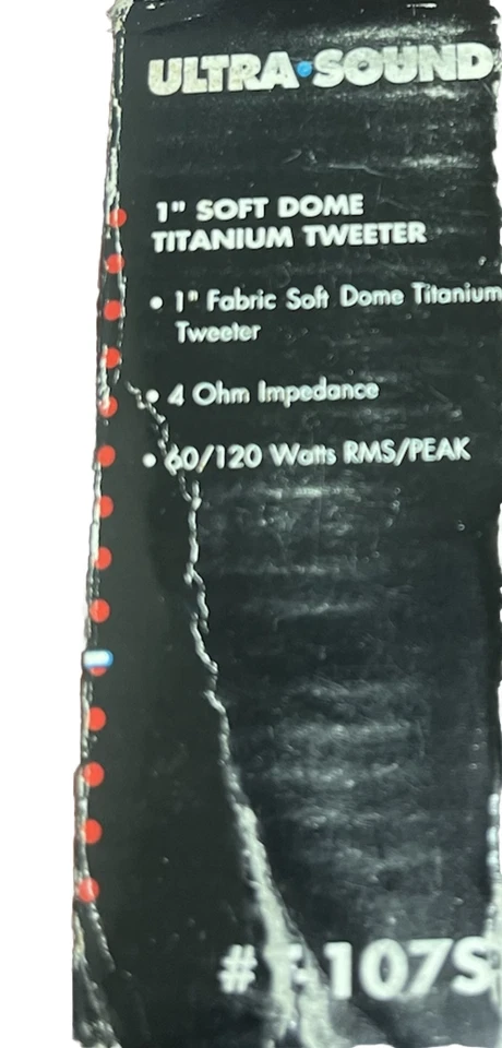 1-дюймовый мягкий купольный титановый твитер 4 Ома с металлической пластиной ПАРА 120 Вт пиковый опал - Изображение 3 из 3