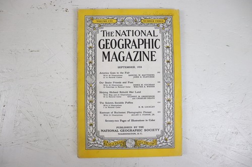 The National Geographic Magazine 1954 Lot 10 Issues - Picture 10 of 24