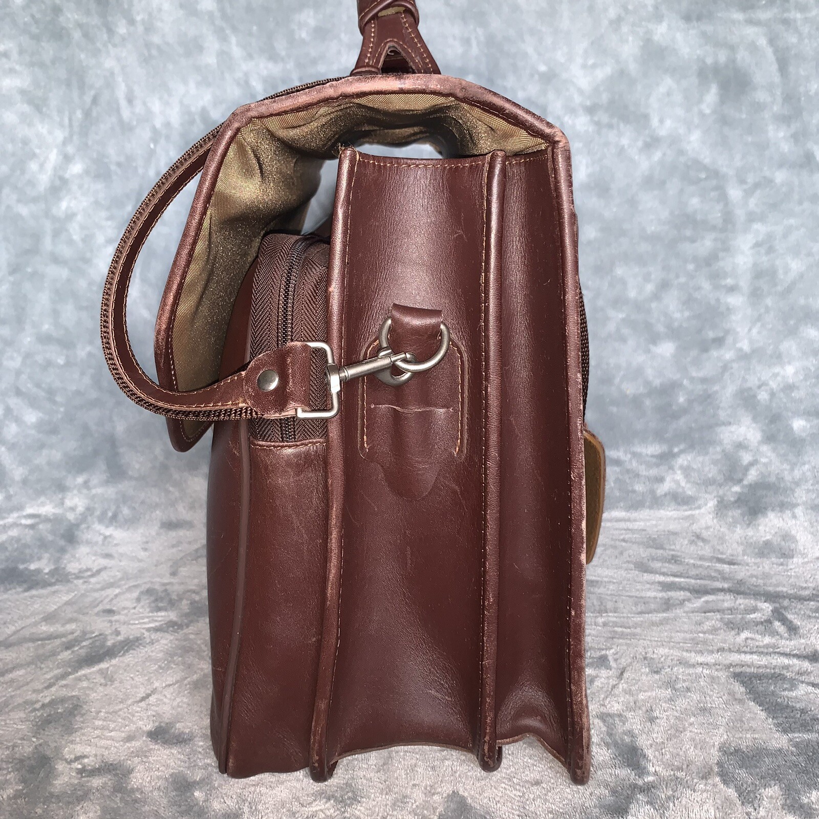 Vintage Hartmann Leather Briefcase Shoulder Bag Brown… Gem