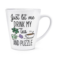 Nur Let Me GeträNk My Tee Und Puzzle 341Ml Latte Becher Tasse Lustig Introvert