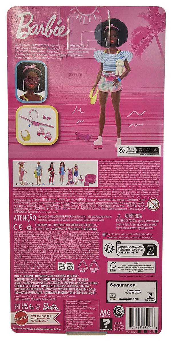 Robe à Paillettes Arc-en-ciel Pour Poupée Barbie (30cm) - Neuf - Fait Main