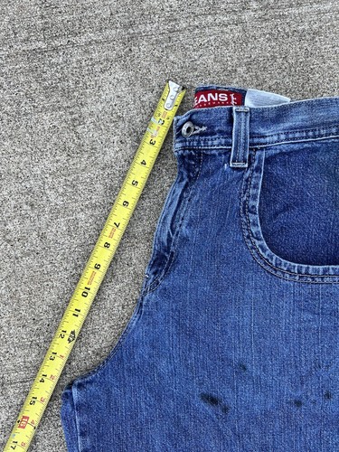 Vintage JNCO Jean Shorts Bulldog Tag 30 Grail Jorts 90s Skate Shorts Distressed - Picture 18 of 18