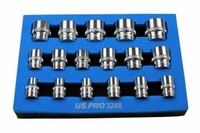 SteckschlüSsel Satz AußEn Vielzahn Werkzeug Steck Nuss Set NüSse Kfz 3/8“ Zoll