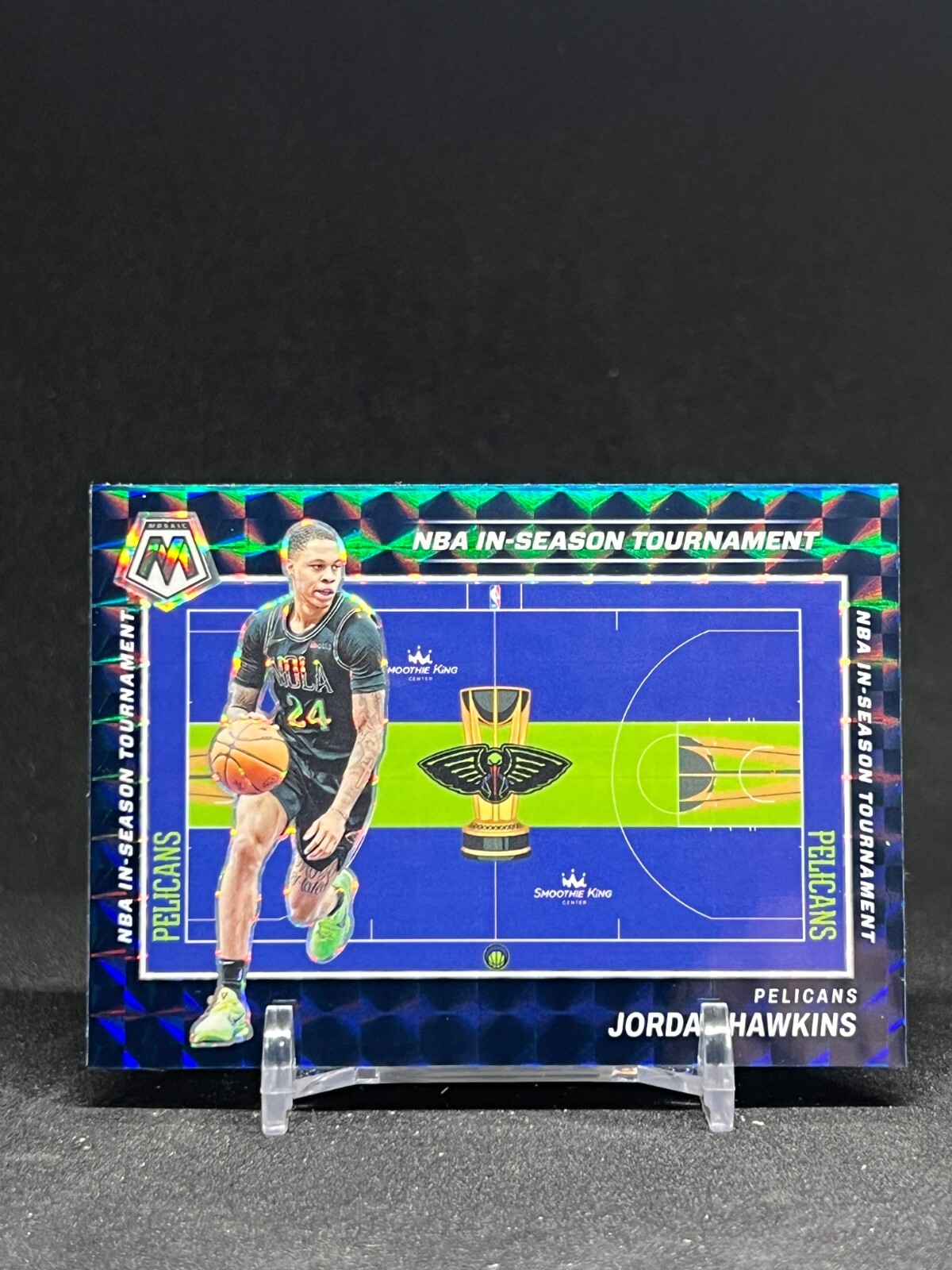 2023 Mosaic Jordan Hawkins #1 NBA In-Season Tournament Mosaic Prizm SP