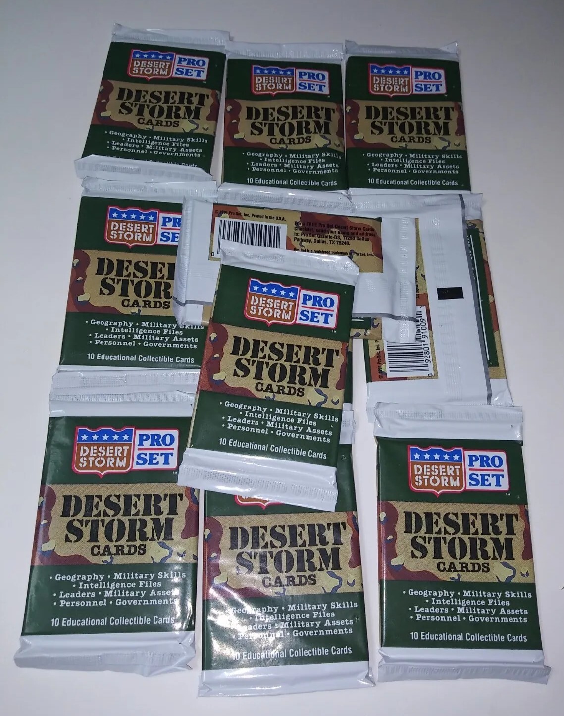 Vintage Rare 1991 Pro Set Desert Storm Sealed 90s Cards Pack Lot Made in  The USA | eBay