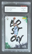2020-21 PANINI INSTANT JAYSON TATUM 1ST GRADED 10 MY CITY 1/2390 CELTICS #MC-1