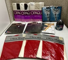 Lot of 12 Vintage Hosiery Pantyhose Stockings Tights MIX OF BRANDS Queen Size