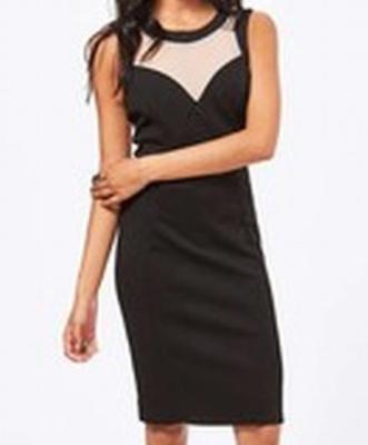 miss selfridge black dress with mesh Black & White Embroidered Midi Dress - All Dresses