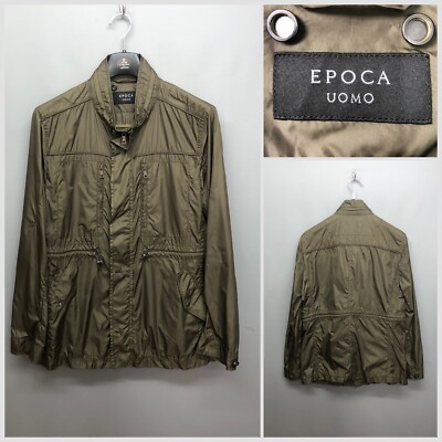 EPOCA UOMO Men's Multi Pocketed Lightweight Jacket Size 50