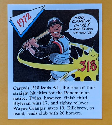 U Pick from 95 Different Rod Carew oddball items 1977-2024