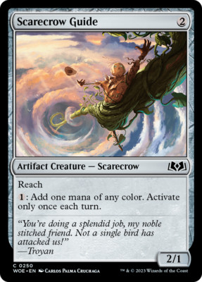 x4 Scarecrow Guide WOE MTG 250 COMMON M/NM 4x