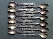 Melchior teaspoons of the USSR with enamel, 12 pieces