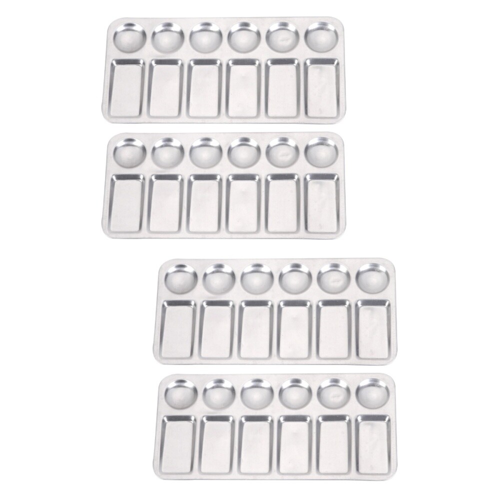 2pcs Diy Watercolor Tray Watercolor Mixing Tray Metal Paint Pallet eBay