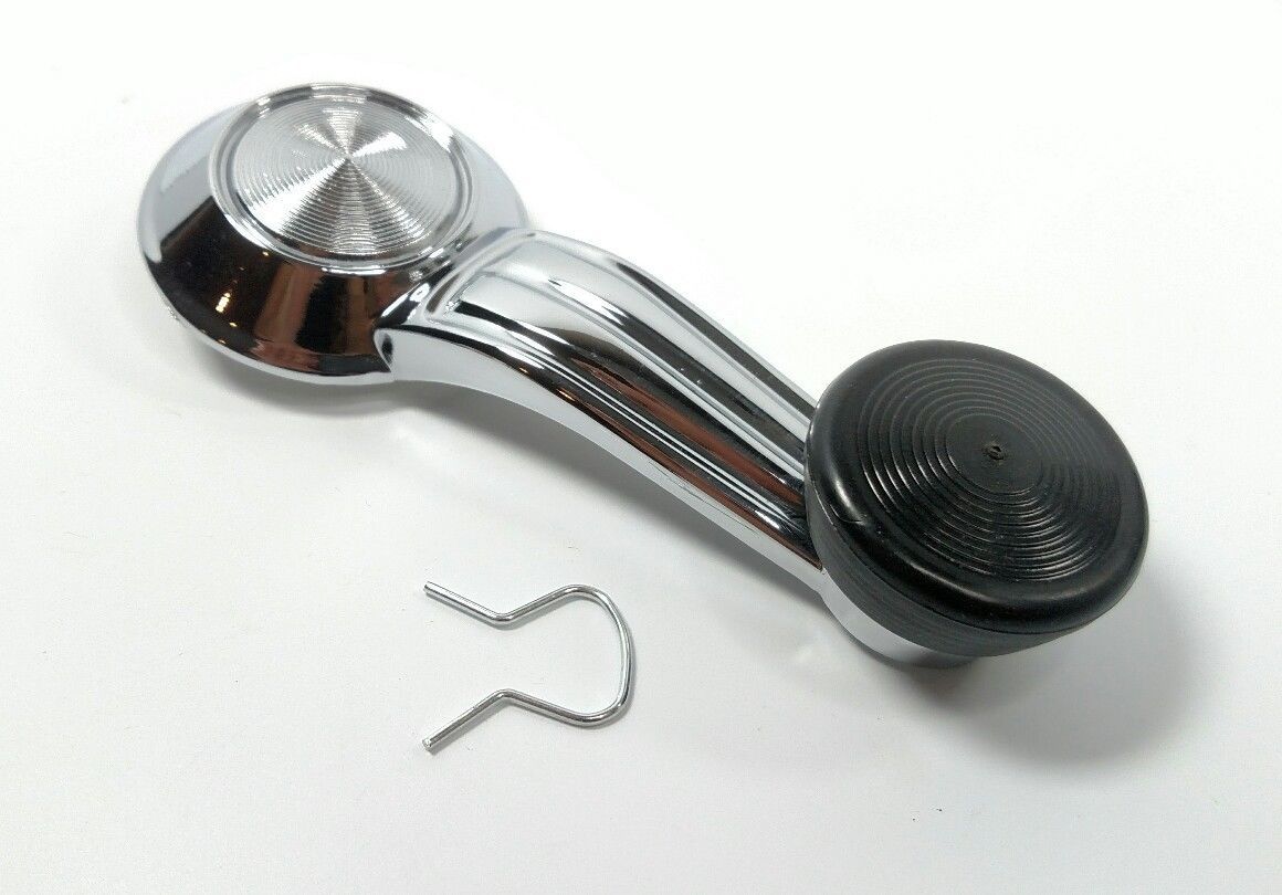 Set GM Truck Inside Door Handles, Window Cranks, 6772 Chevy/GMC Chrome