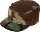USGI 1983 BDU WOODLAND TYPE II   UTILITY PATROL CAP XL 7 1/2 - 7 5/8