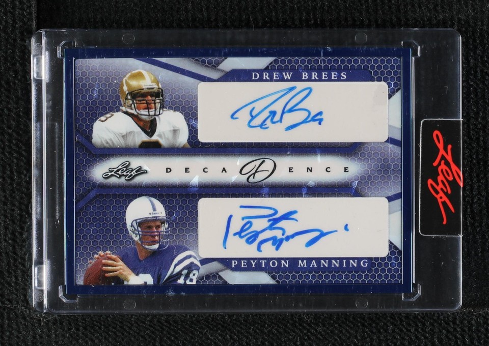 2022 Leaf Decadence Drew Brees Peyton Manning #DA-12 - 1 of 2