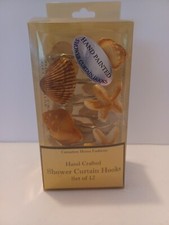 Carnation Home Fashions Set Of 12 Shell Shower Curtain Hooks