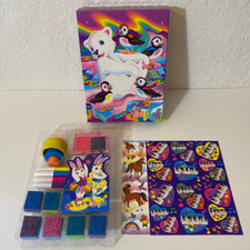 Vintage Lisa Frank Roary Polar Bear Boxed Stamp Stickers Notepad Set