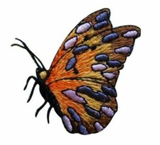Butterfly Patch Insect 2" X 1 3/4"Iron-on or Sew-on Embroidered Applique