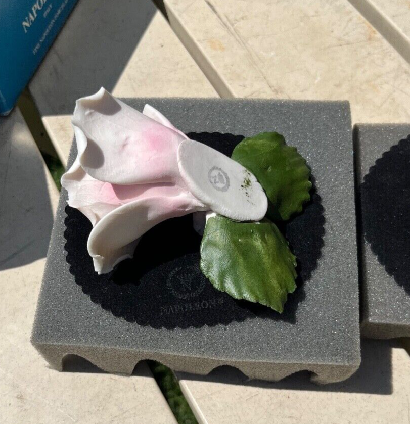 2- NAPOLEON ITALY FINE PORCELAIN ROSES IN ORIGINAL BOXES | eBay