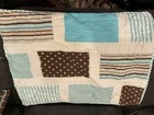 BHF International 4 Pillow set with Standard Pillow Sham white blue and brown — photo 4