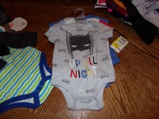  INFANT BOY DC COMICS 3 SETS OF SHIRTS 0-3 MONTHS NWT -