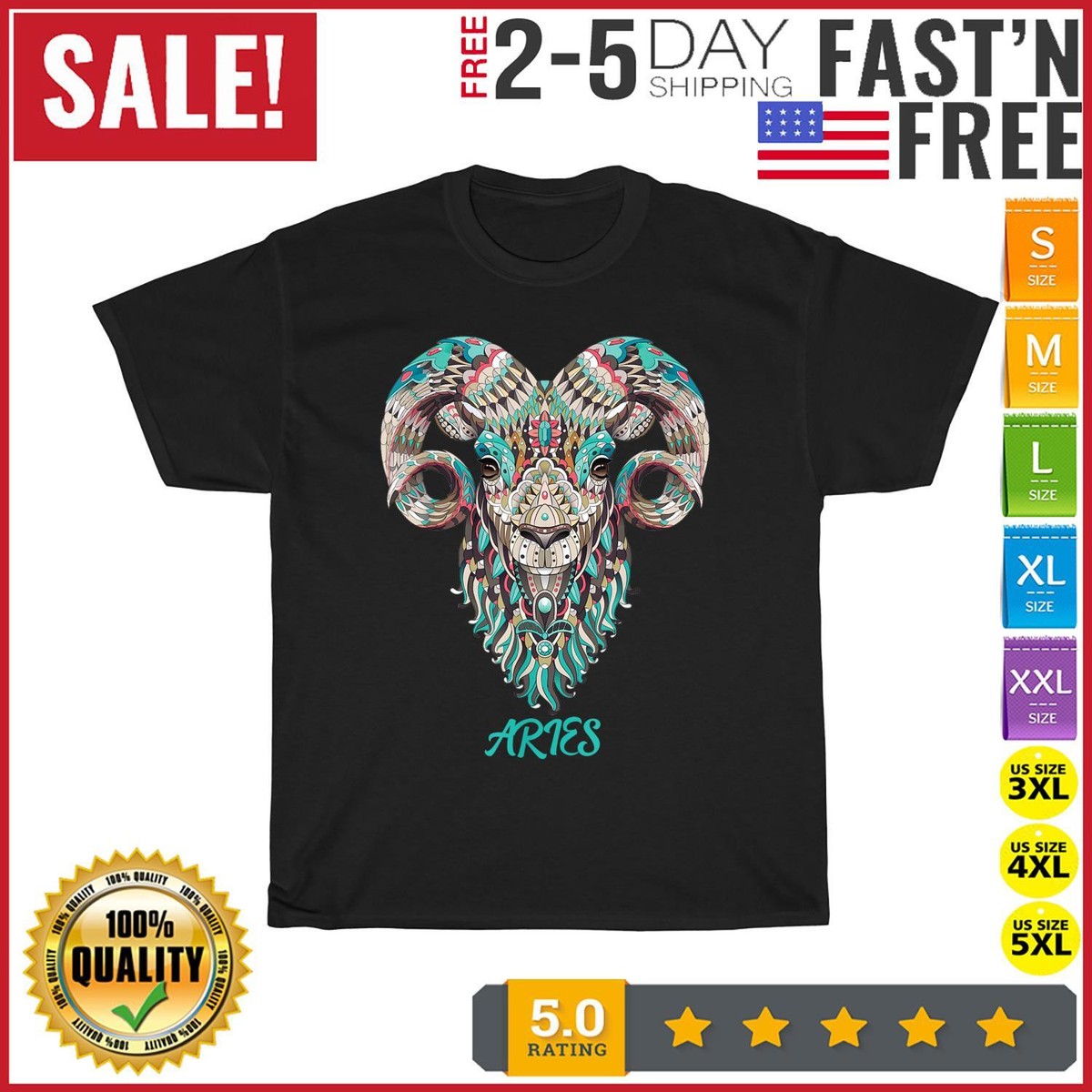 Aries Zodiac Sign Astrology T Shirt March April Birthday T Aries Zodiac Sign Astrology T Shirt March April Birthday T