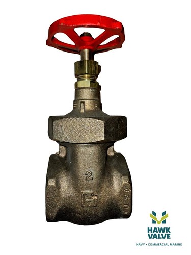 Milwaukee 2" Bronze 200 FNPT Non-Rising Stem Gate Valve Fig.1176 - Picture 4 of 6
