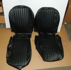 New Front Seat Covers Seat Upholstery for MGB 1973-1980 Black Vinyl