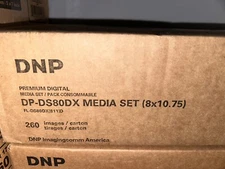 DNP DP DS80DX 8x10.75” Print MEDIA 2 SET Ribbon and Paper NEW