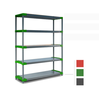 *Plastikregal 180x130x46 Steckregal Werkstattregal 5 Fachböden 70-100kg je Boden