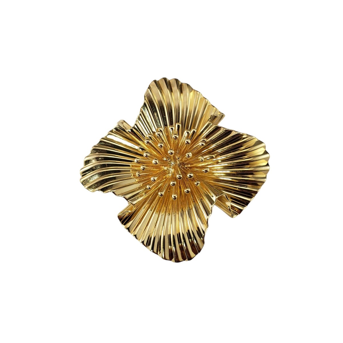 Tiffany & Co. 14 Karat Yellow Gold Dogwood Flower Brooch/Pin