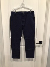 NWT Goodfellow  Co. chino dress pants navy blue waist 29 button zip pockets