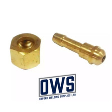 BSP Mutter 3/8 mit 5/16 8MM Endst&uuml;ck f&uuml;r Gasschlauch LINKS- ODER RECHTSHAND W&Auml;HLBAR