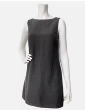 Versace Jeans Couture mini black dress with embroidered flowers - Size M (44IT)