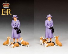 KING COUNTRY THE ROYALS TR014 THE QUEEN HER CORGI'S PURPLE