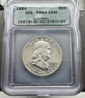 1954 Proof Franklin Half Dollar - PR64CAM   PROOF 64 CAMEO